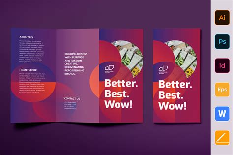 Advertising Agency Brochure Trifold | Brochure Templates ~ Creative Market