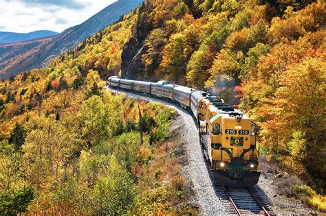 Conway Scenic Railway Fall Colors Photograph by Eric Gendron