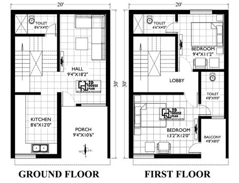 20 30 Duplex House Plans South Facing | Best 3bhk Duplex