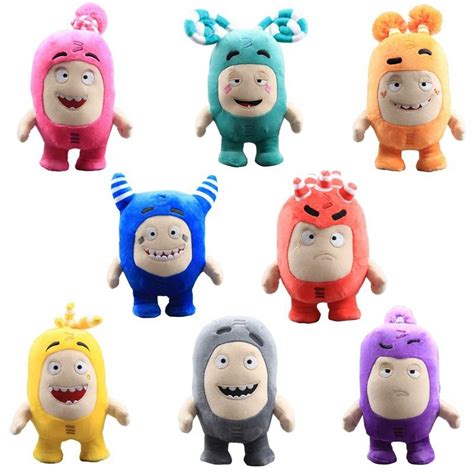 Oddbods Plush Toys 18cm Eight Colors Kids Collectible Soft Stuffed Toy ...