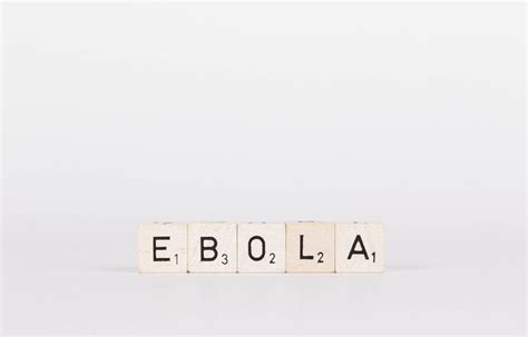 Wooden blocks with the word Ebola on white background - Creative Commons Bilder