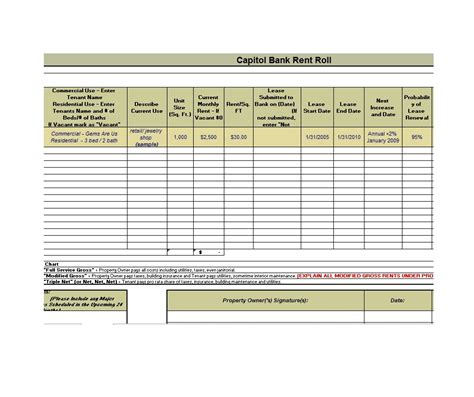 15+ Free Rent Roll Templates - Word Excel Fomats