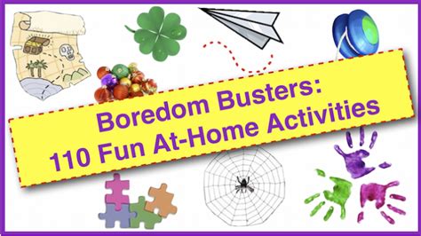Boredom Busters: 110 Fun At-Home Activities for Families & Kids - Family eGuide