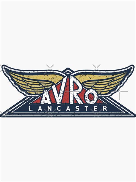 "Avro Lancaster Logo" Sticker for Sale by 909Apparel | Redbubble