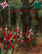 French & Indian War 45th Regiment Grenadiers paper soldiers - Through All Ages LLC | Wargame Vault
