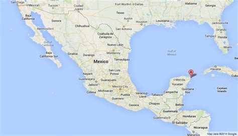 Isla Mujeres on Map of Mexico