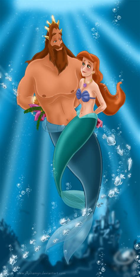 Triton and Athena - Disney Parents Fan Art (24992806) - Fanpop