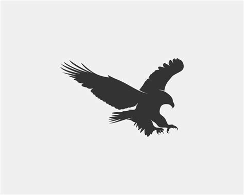 eagle vector silhouette 11542450 Vector Art at Vecteezy