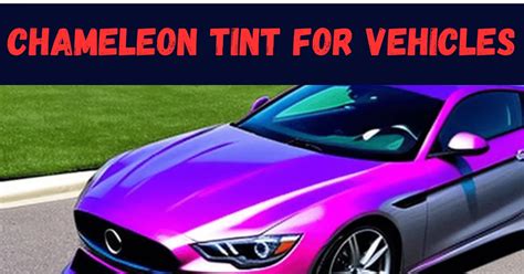 Chameleon Tint For Vehicles