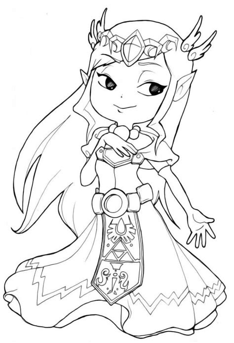 Free Printable Zelda Coloring Pages For Kids