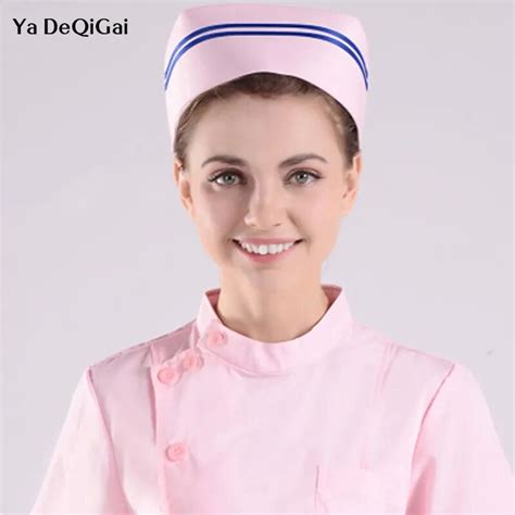 Aliexpress.com : Buy IF Nurse cap white pink thickened male and female ...