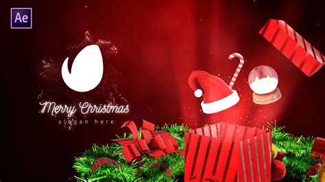 Christmas Gift Box Logo Reveal | Templates & Themes ~ Creative Market