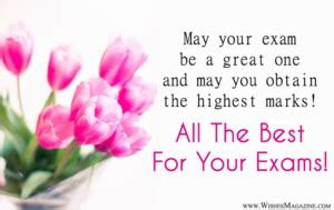 Good Luck Messages For Exams - Best Wishes For Exam