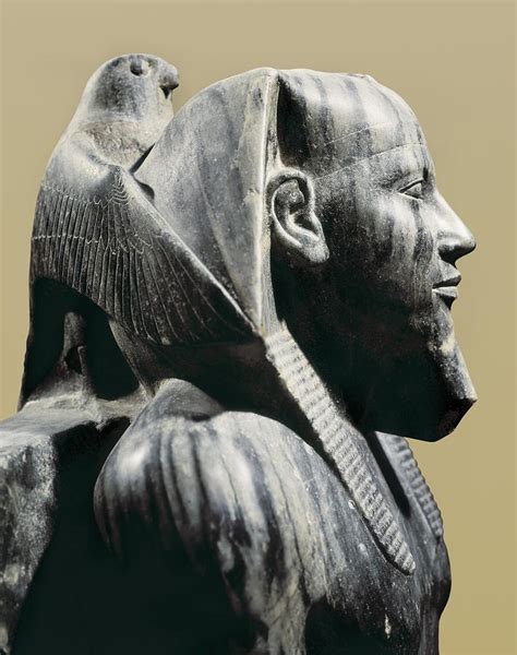 Statue Of Khafre Enthroned. 2520 Bc Photograph by Everett