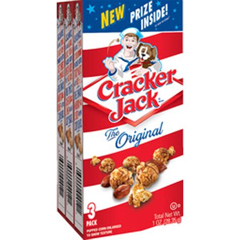 Cracker Jack Caramel Coated Popcorn & Peanut Boxes - 3 PK, 3.0 CT - Walmart.com