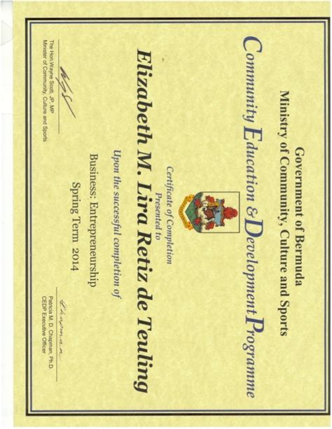 Entrepreneurship Certificate