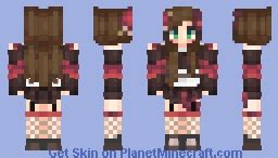 Japanese Kimono Girl ☆ Dragon Coloured Minecraft Skin