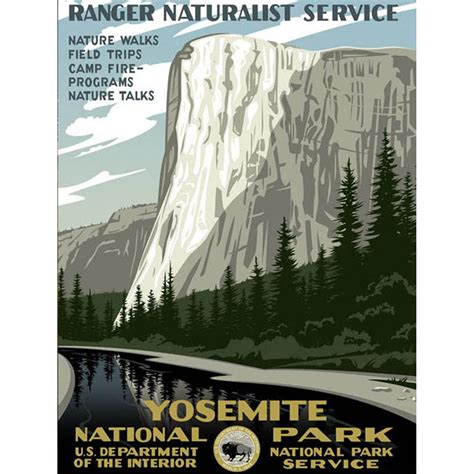 travel to national parks poster | Vintage Reproduction of 1930s Yosemite National… | Wpa ...