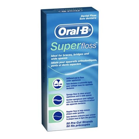 Oral B Superfloss Dental Floss Pre-Cut Strands 50 pack - Dentalspot