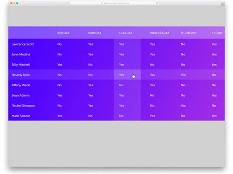 25 Cool Beautiful css table design for Adult | All IDesign ideas