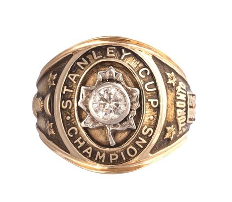 Lot Detail - 1967 Toronto Maple Leafs Stanley Cup Champions Ring Presented to GM Punch Imlach