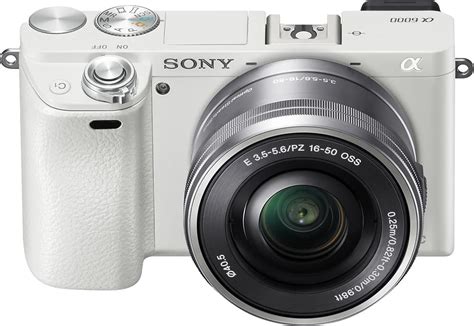 Best Buy: Sony Alpha a6000 Mirrorless Camera with 16-50mm Lens White ...