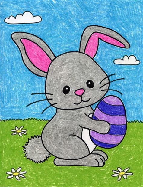 How to Draw the Easter Bunny · Art Projects for Kids