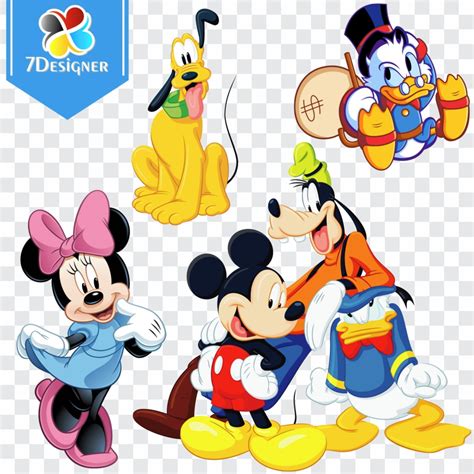 Kit Digital Turma do Mickey com 415 imagens em PNG | Elo7