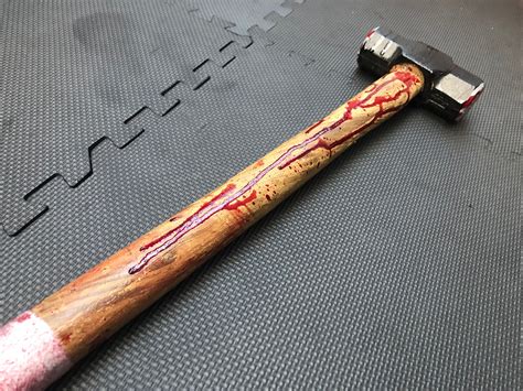 Long Bloody Sledgehammer Horror Movie Prop PU Tolls Weapon | Etsy