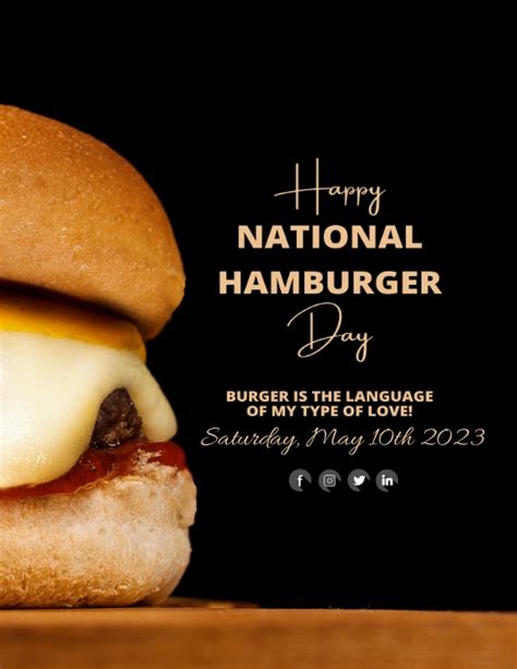 Copy of National Hamburger Day | PosterMyWall