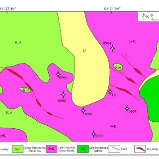 Geological map of the Budongla Gold deposit. | Download Scientific Diagram