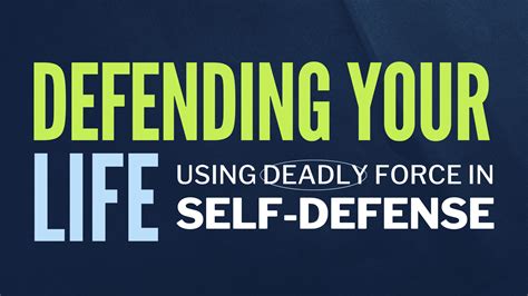 Defending Your Life: Navigating The Use Of Deadly Force In Self-Defense — Abdallah Law