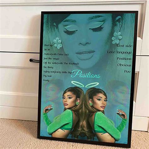 Ariana Grande Positions Tracklist Poster Music Print Wall - Etsy