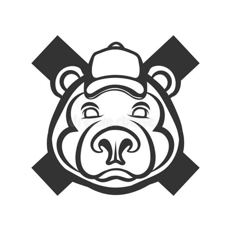 Bear Head Cute Logo vector illustration. logo design bear head ...