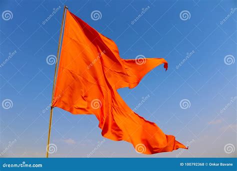 Maratha Flag stock photo. Image of color, shivaji, flag - 100792368