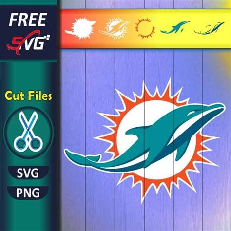 Miami Dolphins logo SVG free, dolphins football logo