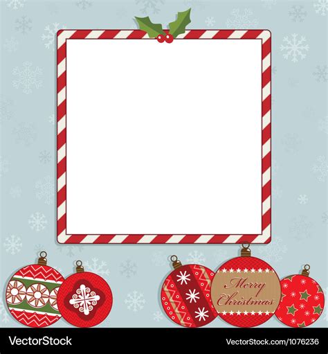 Christmas frame Royalty Free Vector Image - VectorStock