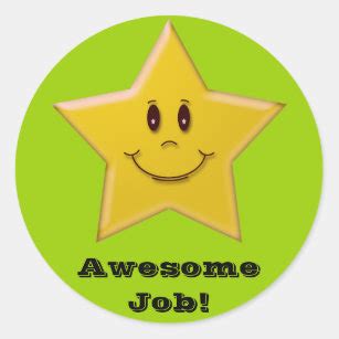 Awesome Job Stickers | Zazzle