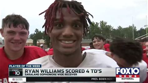 Player of the Week: Ryan Williams, Saraland High School - YouTube