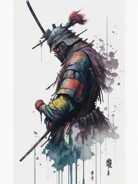 Premium AI Image | a drawing of a knight with a sword and a sword