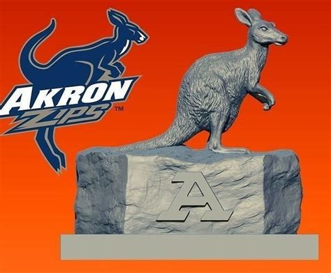 NCAA - AKRON ZIPS FOOTBALL MASCOT DECOR STATUE - 3D PRINT 3D model 3D ...