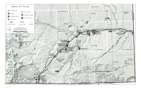 Santa Fe Trail Visitor Map - Granada Colorado USA • mappery