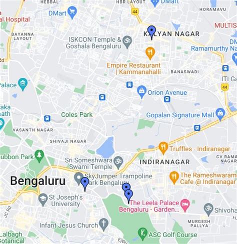 Bangalore - Google My Maps