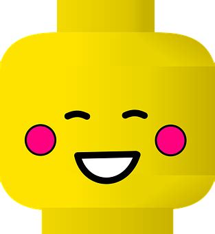 Download Happy Lego Face Emoji | Wallpapers.com