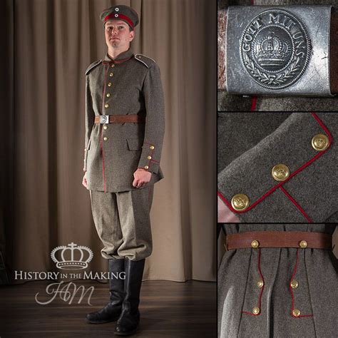 WW1 German Infantry-basic uniform 1914 | German uniforms, World war i ...