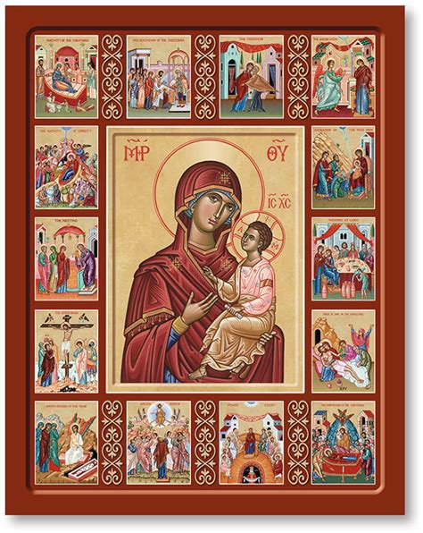 Blessed Virgin Mary Icons: Life of the Virgin Mary Icon | Monastery Icons