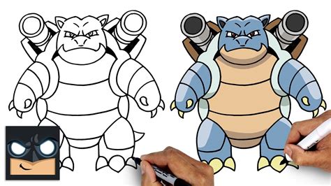 Cómo dibujar Pokémon | Blastoise (dibujar y colorear)