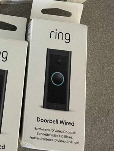 Ring Video Doorbell Wired - Black 840080581354 | eBay