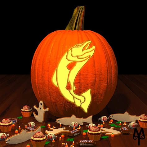 20+ Fish Pumpkin Carving Stencils