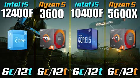 i5-12400f vs. Ryzen 5 5600X vs. i5-10400f vs. Ryzen 5 3600 | Best CPU ...